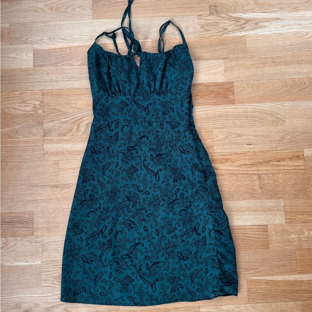 SHEIN Dark Green Mini Dress